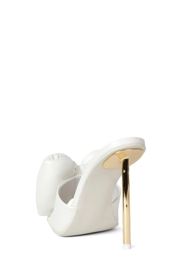 Women Jeffrey Campbell Heel BOWDOWN White Gold