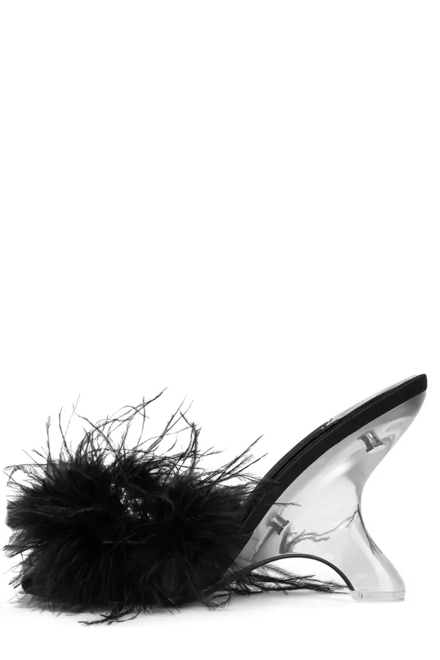 Women Jeffrey Campbell Heel DODIE Black Silver