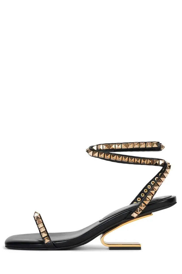 Women Jeffrey Campbell Heel LUXORLB Beige Gold