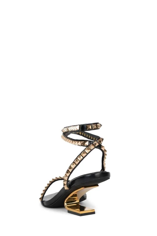 Women Jeffrey Campbell Heel LUXORLB Beige Gold