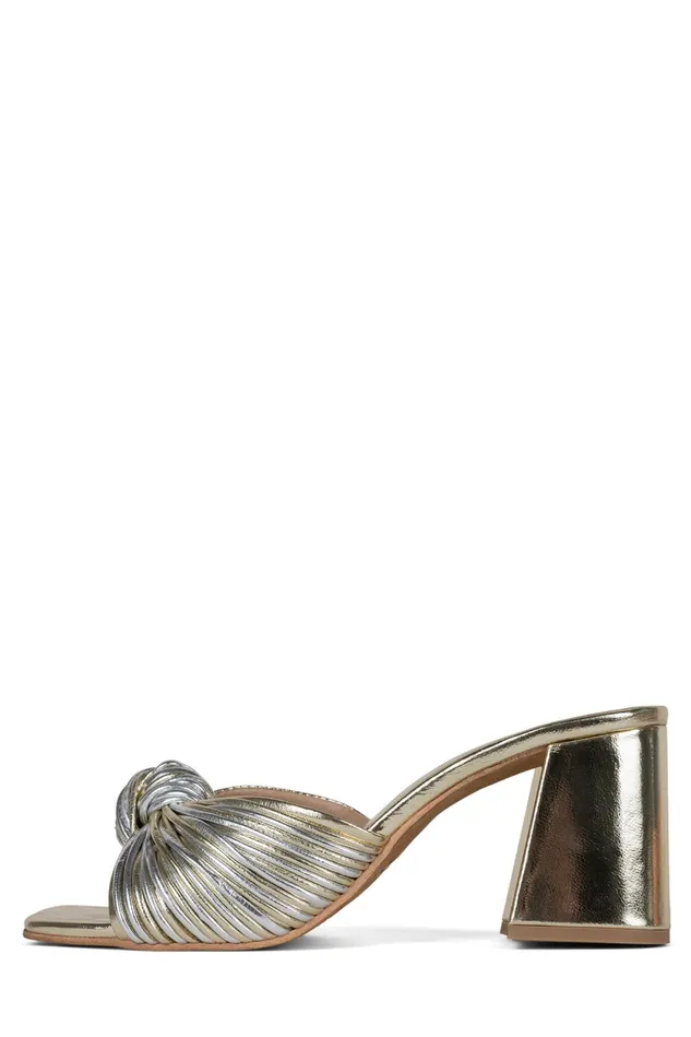 Women Jeffrey Campbell Heel MELONGER2 Silver Gold