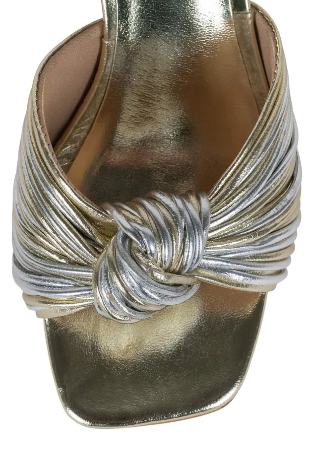 Women Jeffrey Campbell Heel MELONGER2 Silver Gold