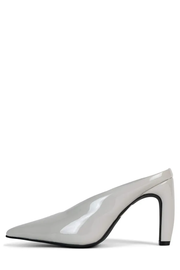 Women Jeffrey Campbell Mule BUZZING Tan Patent