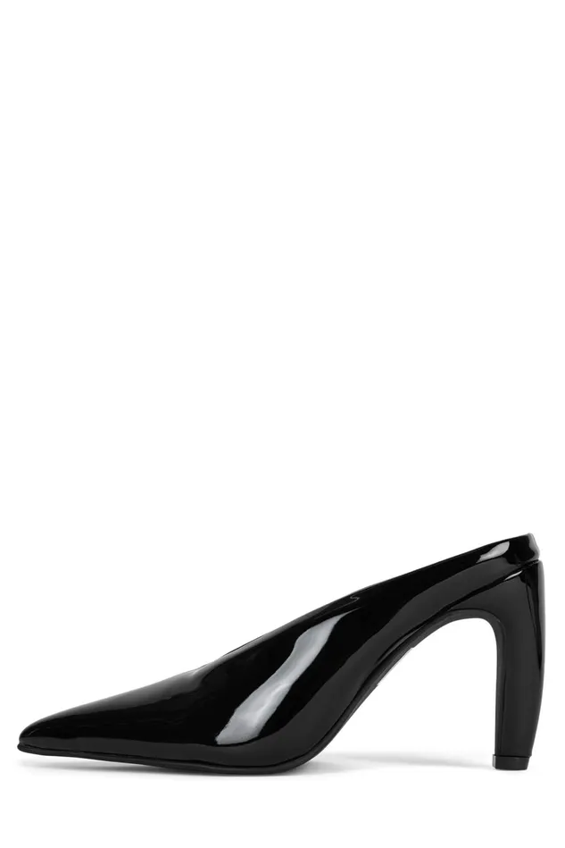 Women Jeffrey Campbell Mule BUZZING Tan Patent