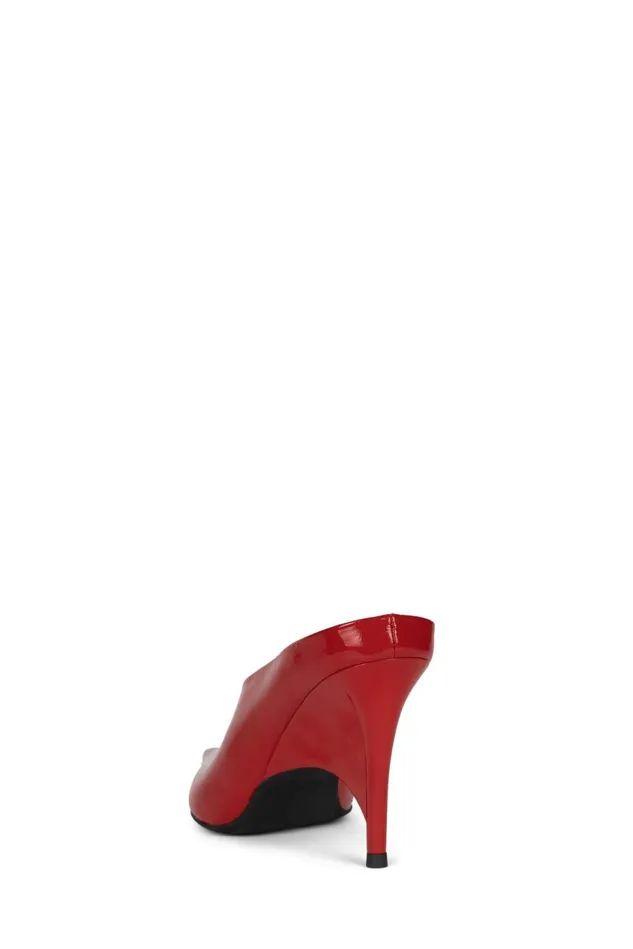 Women Jeffrey Campbell Mule VADER Black Patent