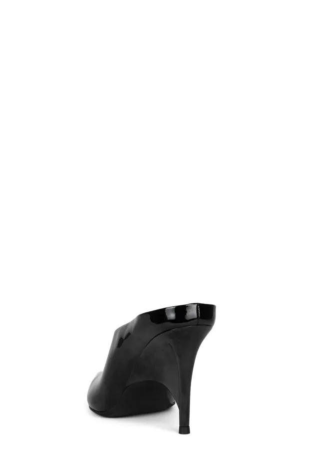 Women Jeffrey Campbell Mule VADER Black Patent