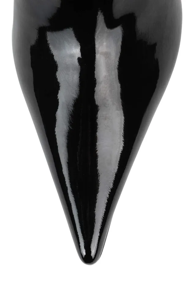Women Jeffrey Campbell Mule VADER Black Patent