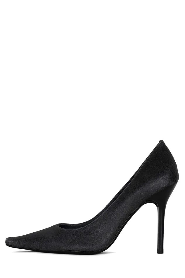 Women Jeffrey Campbell Pump EVELIE Black Distressed
