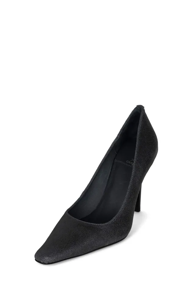 Women Jeffrey Campbell Pump EVELIE Black Distressed