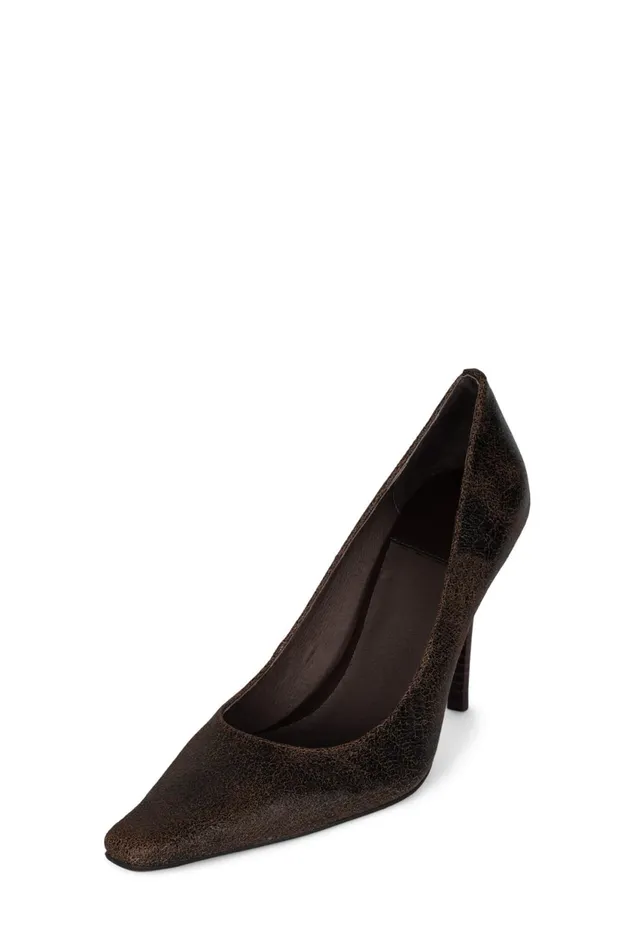 Women Jeffrey Campbell Pump EVELIE Black Distressed