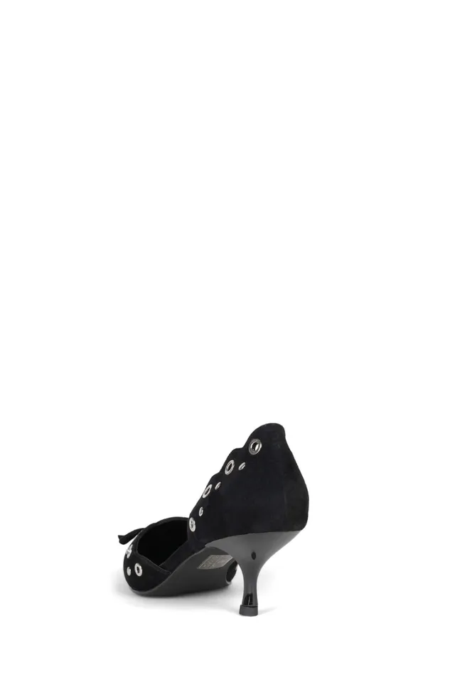 Women Jeffrey Campbell Pump GRATIFIED Light Brown Suede Silver