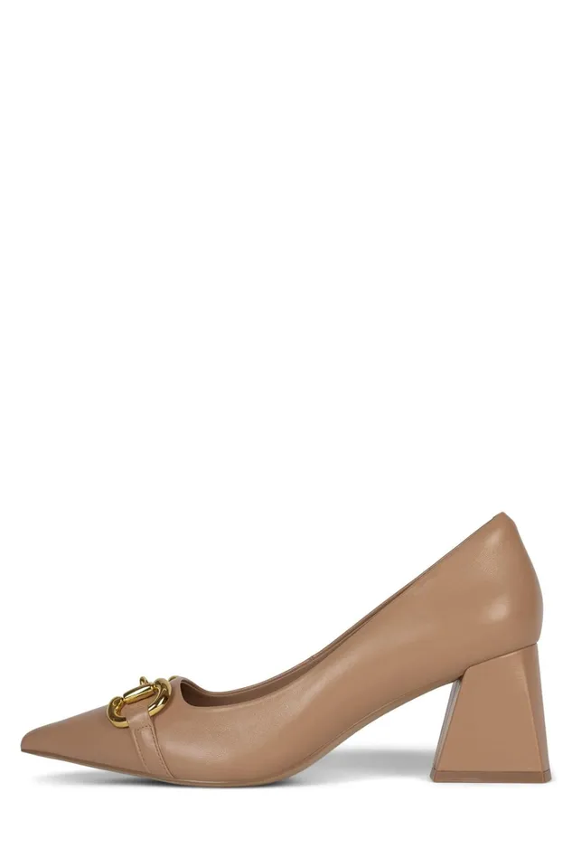 Women Jeffrey Campbell Pump HAPPYHOUR Natural Gold