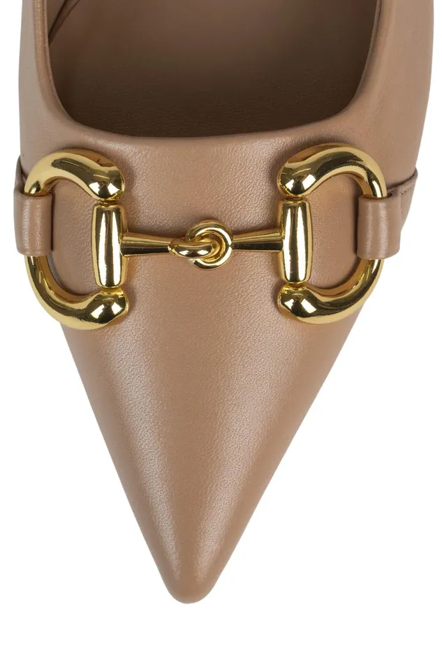 Women Jeffrey Campbell Pump HAPPYHOUR Natural Gold