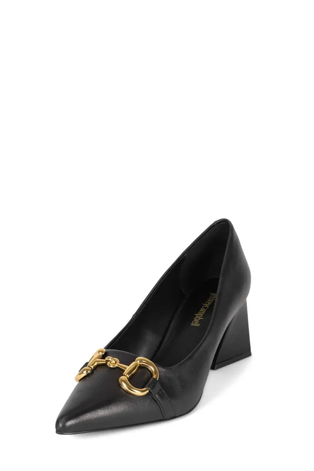 Women Jeffrey Campbell Pump HAPPYHOUR Natural Gold