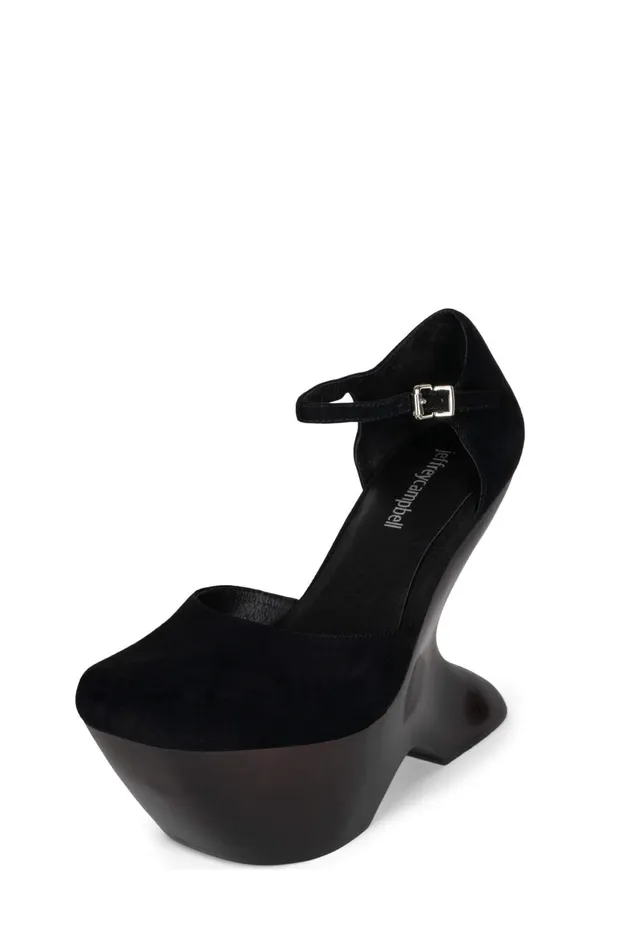 Women Jeffrey Campbell Pump HARMONIA Black Suede