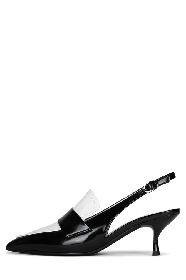 Women Jeffrey Campbell Pump LITERATURE Black White Box