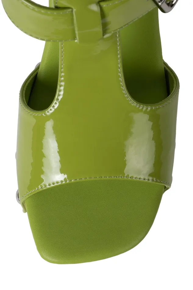 Women Jeffrey Campbell Sandal GALLERIA Black Patent