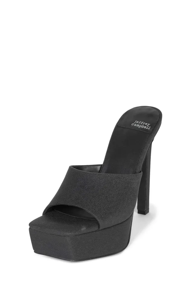 Women Jeffrey Campbell Sandal GOINGGLAM Black Glitter