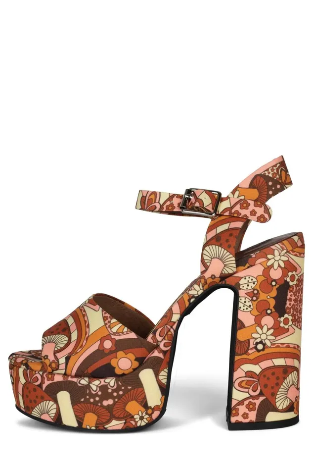 Women Jeffrey Campbell Sandal SUMMERS3 Multi Mushroom