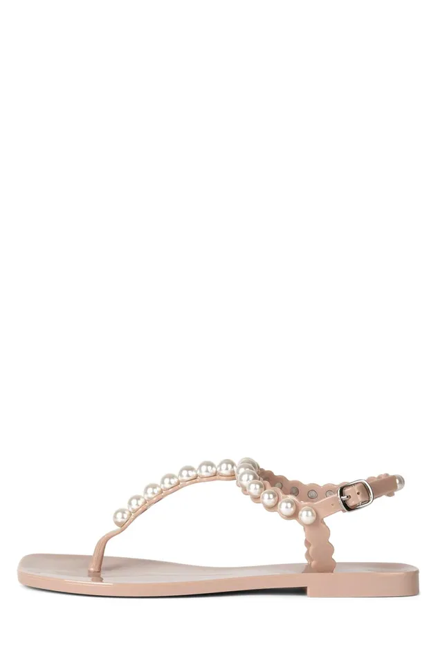 Women Jeffrey Campbell Sandals Under 100 PEARLESQUE Natural Shiny