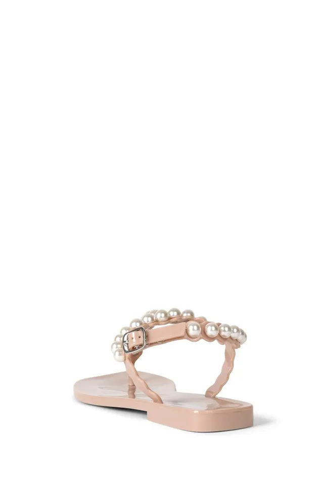 Women Jeffrey Campbell Sandals Under 100 PEARLESQUE Natural Shiny