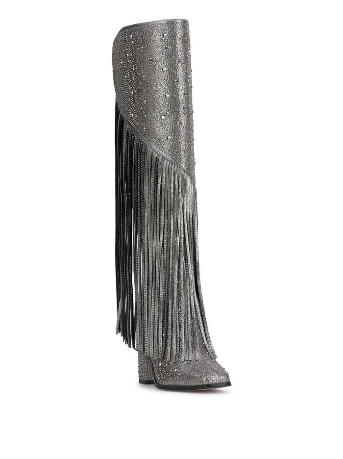 Women Jessica Simpson Boots and Booties Asire Boot In Pewter