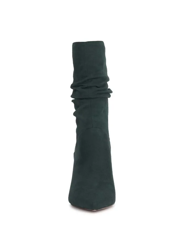 Women Jessica Simpson Boots and Booties Elisti Scrunch Bootie In Evergreen