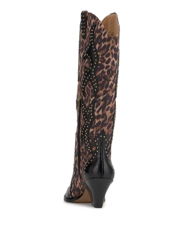 Women Jessica Simpson Boots and Booties Zaikes Western Boot In Leopard