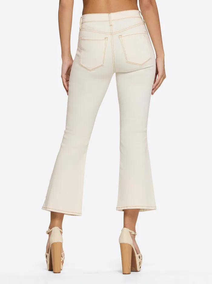Women Jessica Simpson Bottoms Charmed Ankle Flare In Ecru