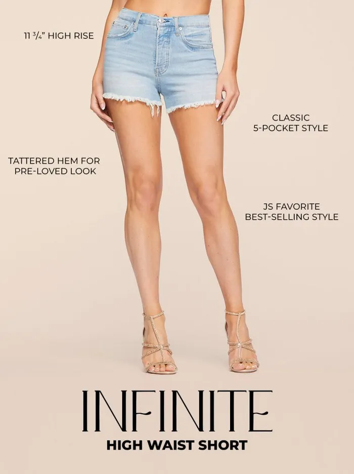 Women Jessica Simpson Bottoms Infinite High Waist Short In Fade Away