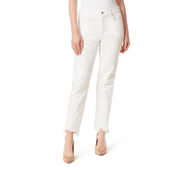 Women Jessica Simpson Bottoms Spotlight High Rise Straight Jeans In White