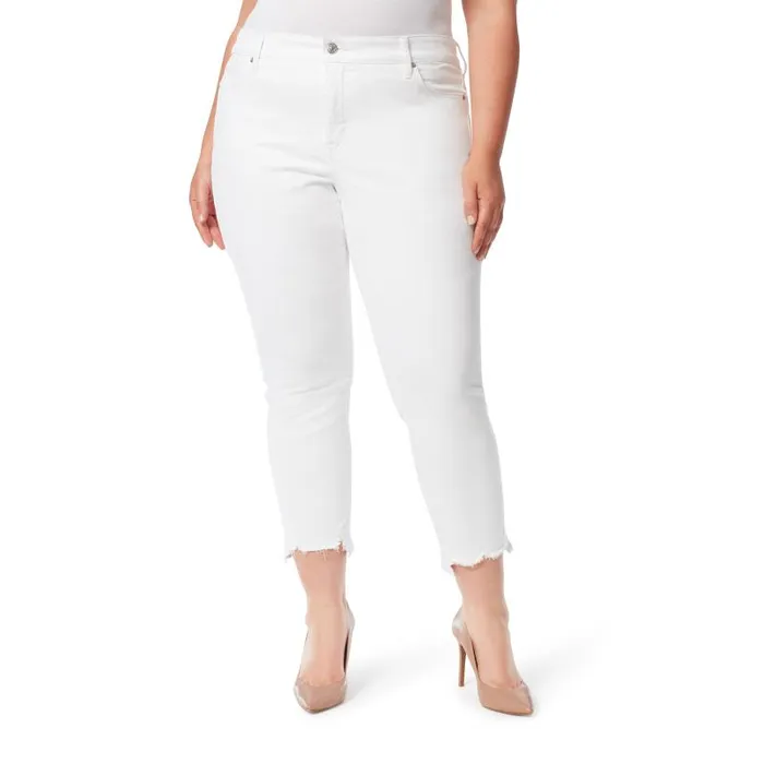Women Jessica Simpson Bottoms Spotlight High Rise Straight Jeans In White