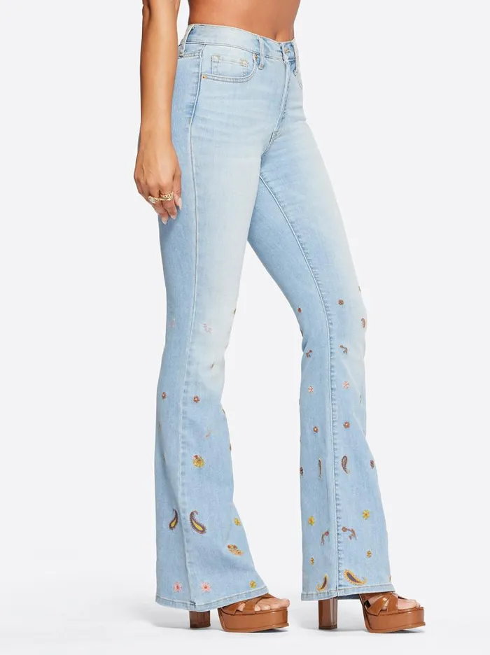Women Jessica Simpson Denim Charmed Flare In Bloom