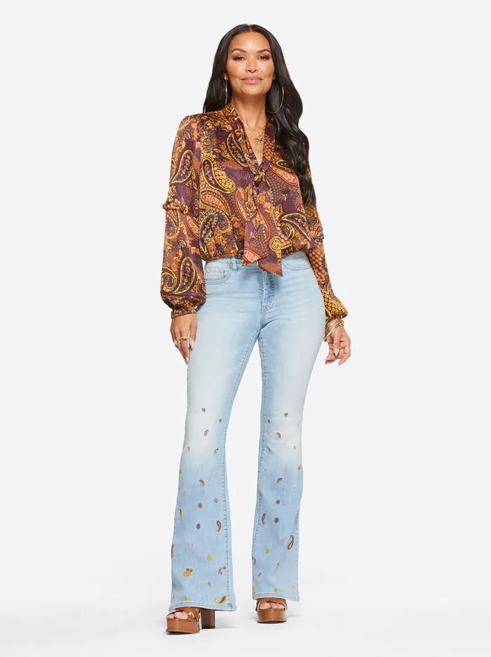 Women Jessica Simpson Denim Charmed Flare In Bloom