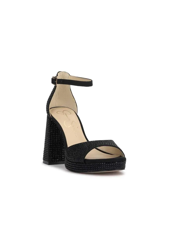 Women Jessica Simpson Sandals Kaliah Platform Sandal In Black Embellished