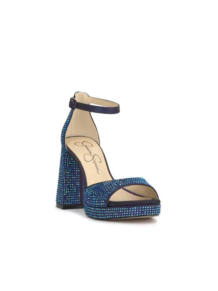 Women Jessica Simpson Sandals Kaliah Platform Sandal In Midnight Blue