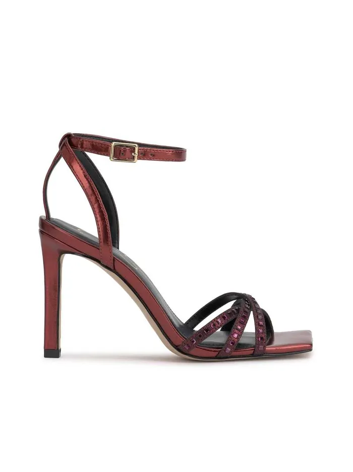 Women Jessica Simpson Sandals Leonah High Heel Sandal In Oxblood