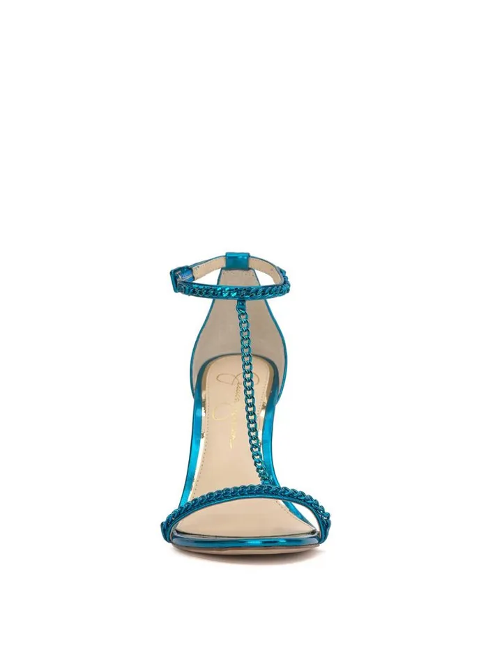 Women Jessica Simpson Sandals Qiven High Heel In Blue