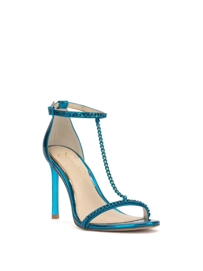 Women Jessica Simpson Sandals Qiven High Heel In Blue