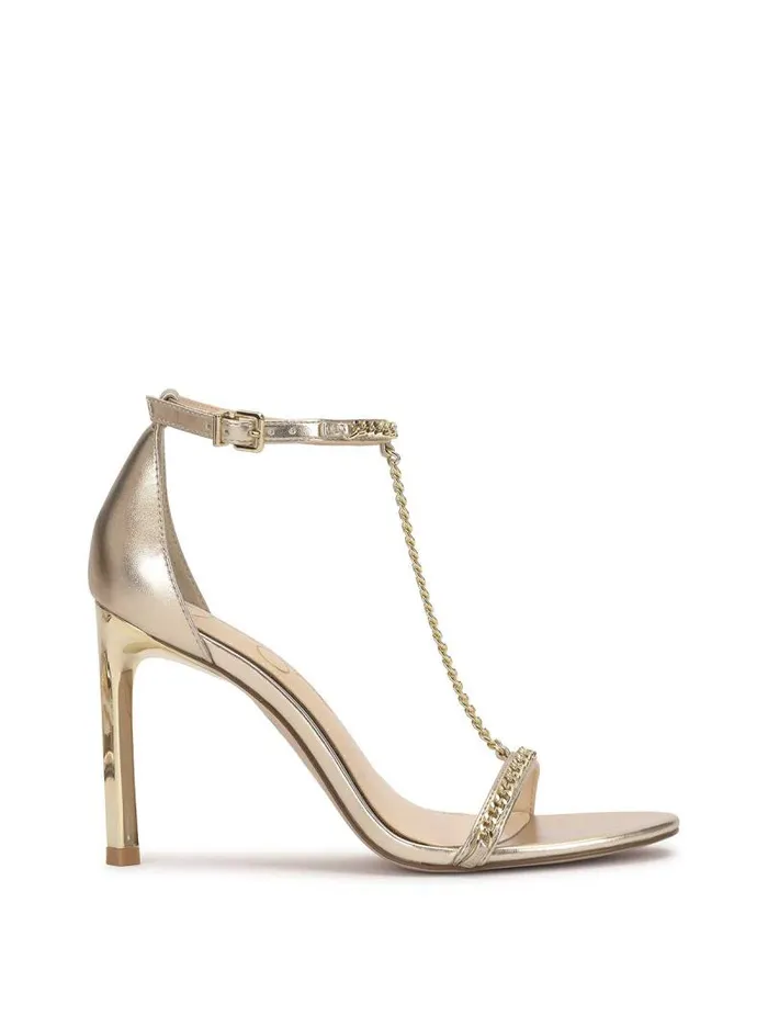 Women Jessica Simpson Sandals Qiven High Heel In Champagne