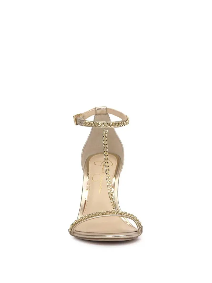 Women Jessica Simpson Sandals Qiven High Heel In Champagne