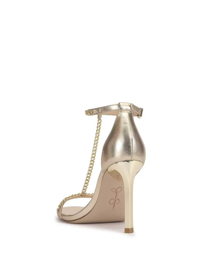 Women Jessica Simpson Sandals Qiven High Heel In Champagne