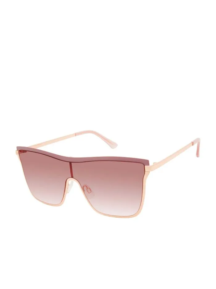 Women Jessica Simpson Sunglasses Chic Metal Square Shield Sunglasses In Rose Gold and Rose Women Jessica Simpson Sunglasses Chic Metal Square Shield Sunglasses In Rose Gold and Rose