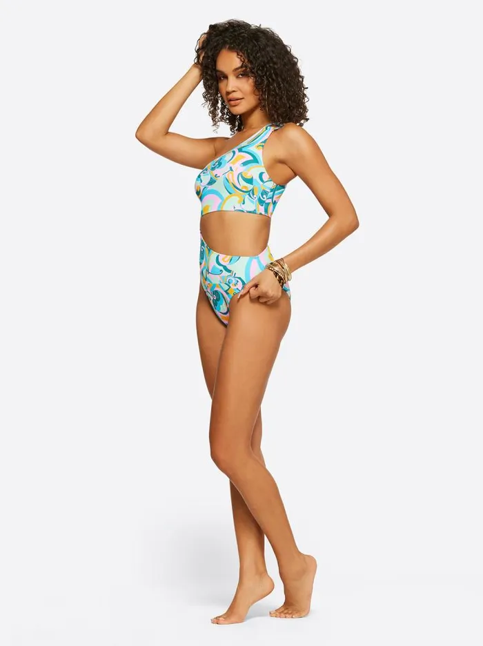 Women Jessica Simpson Swim Dream State One Piece In Blue Multi