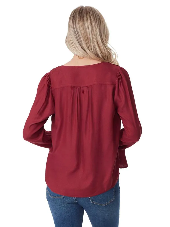 Women Jessica Simpson Tops and Tees Cecily Top In Syrah