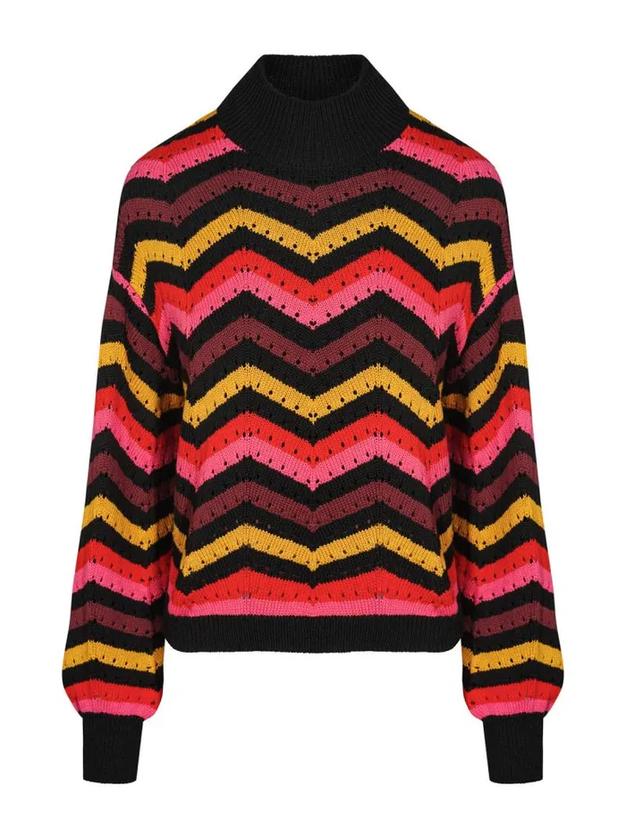 Women Jessica Simpson Tops and Tees Farai Sweater In Striped Multi