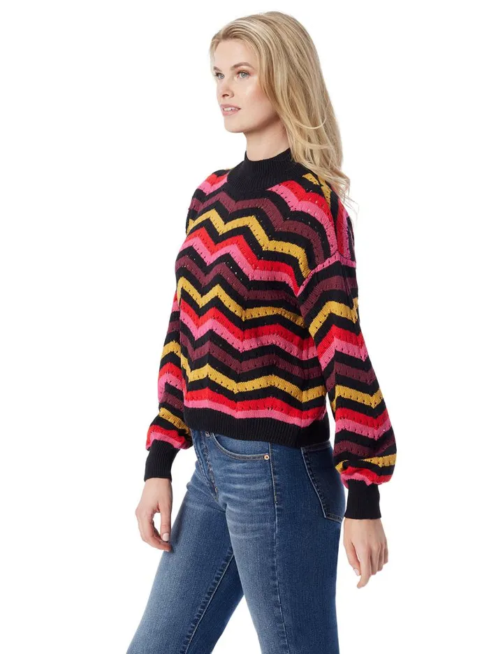 Women Jessica Simpson Tops and Tees Farai Sweater In Striped Multi
