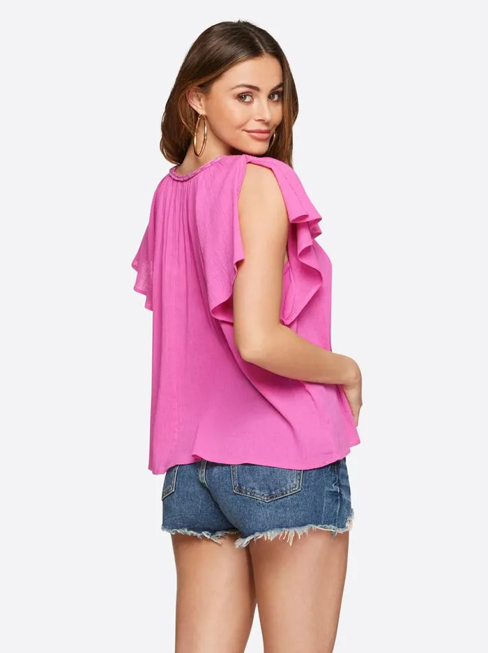 Women Jessica Simpson Tops and Tees Serenity Top In Rose Violet