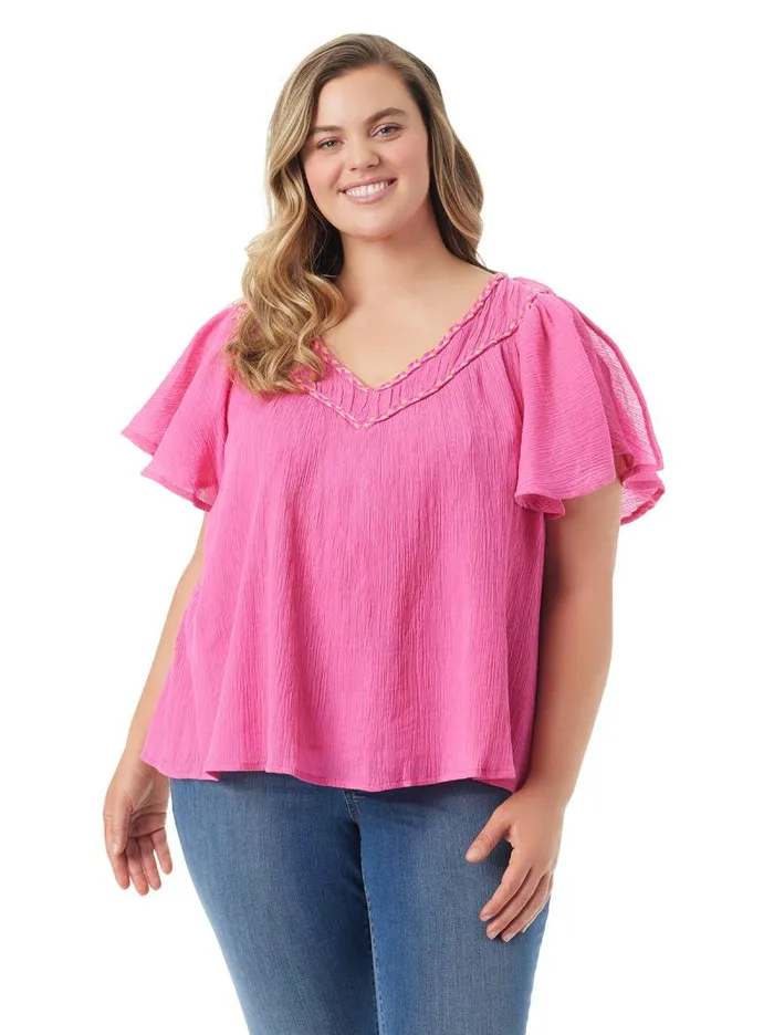 Women Jessica Simpson Tops and Tees Serenity Top In Rose Violet