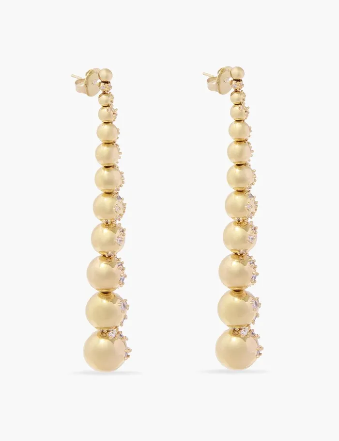Women Jewellery Zimmermann Nova Long Earrings Gold
